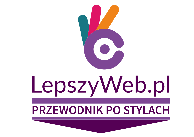 Logo Pracowni Dostępności Cyfrowej LepszyWeb.pl. Napis: Przewodnik po stylach
